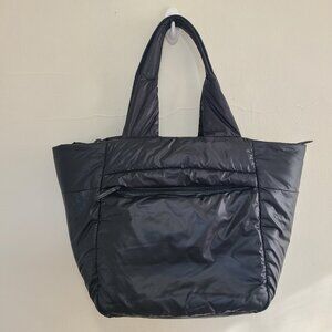 Caraa Cumulus Puffer Tote Bag Size Medium Black Laptop Compartments